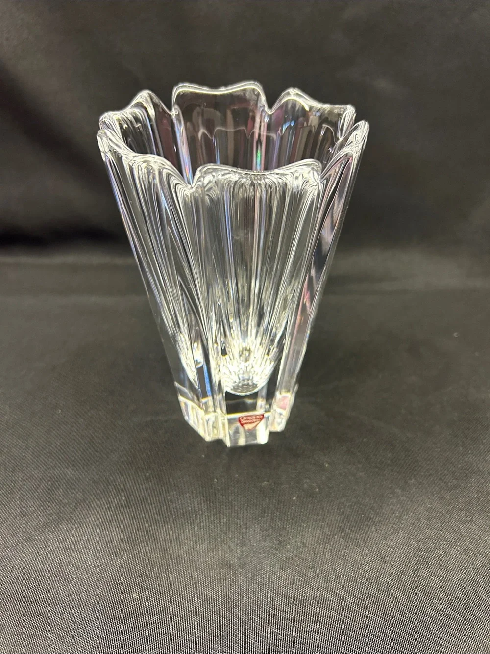 Orrefors ‘Corona’ crystal vase